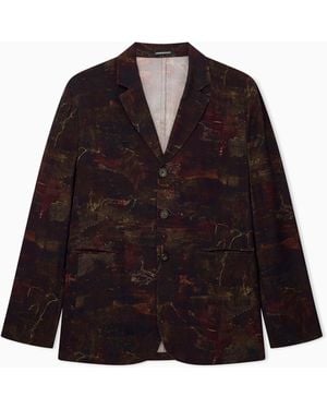 Emporio Armani Single-Breasted Jacket - Purple