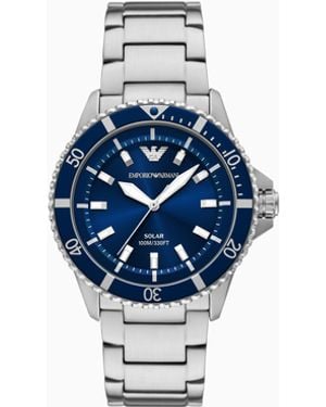 Emporio Armani Orologio World Explorer A Tre Lancette - Blu