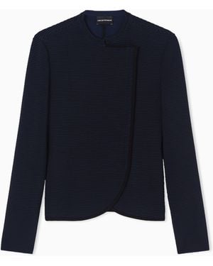 Emporio Armani Giacca Chiusura Decentrata - Blu