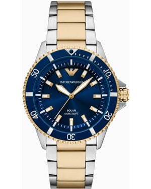 Emporio Armani Steel Strap Watches - Blue