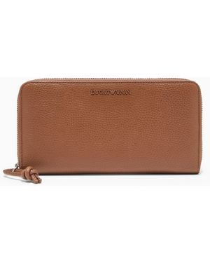 Emporio Armani Portafoglio Zip Around - Marrone