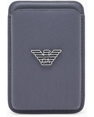 Emporio Armani Phone And Credit Card Holder With Belt - Blue