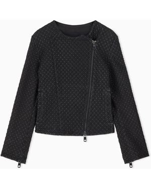Emporio Armani Biker Jacket - Black