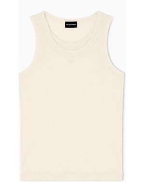 Emporio Armani Limited Edition Jersey Tank Top - Natural