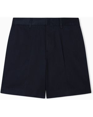 Emporio Armani Comfort Cotton Chino Bermuda Shorts - Black