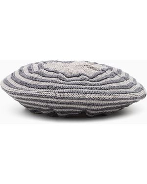 Emporio Armani Crochet Beret - White