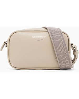 Emporio Armani Deer-Print Camera Case With Shoulder Strap - Grey