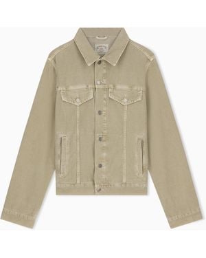 Emporio Armani Cazadora De Algodón Con Teñido Reactivo - Neutro