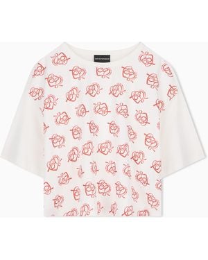Emporio Armani Oversized T-Shirt - Pink
