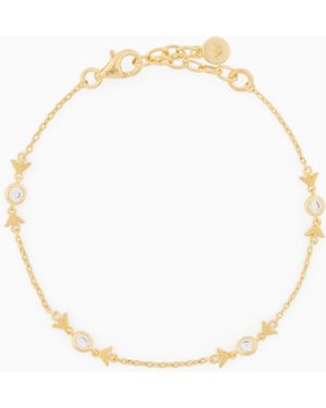 Emporio Armani Tone Sterling Station Bracelet - White