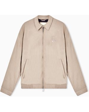 Emporio Armani Eagle Club Nylon Blouson - Natural