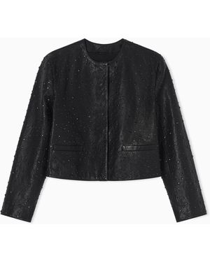 Emporio Armani Boxy Jacket - Black