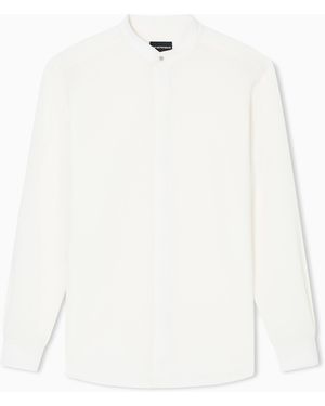 Emporio Armani Camicia Collo Guru - Bianco