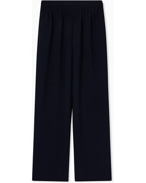 Emporio Armani Icon Trousers With Pleats - Blue