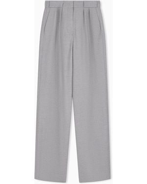 Emporio Armani High-Waisted Trousers - Grey