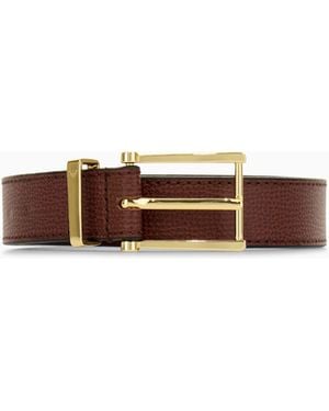 Emporio Armani Tongue Belt - White