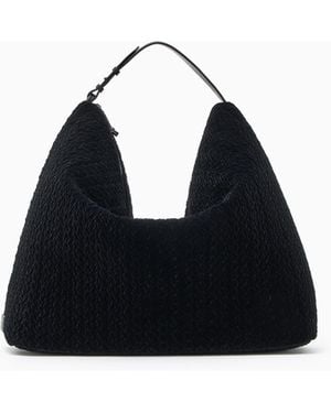Emporio Armani Maxi Borsa Hobo - Nero