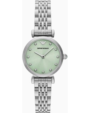 Emporio Armani Two-Hand Stainless Steel Watch - White