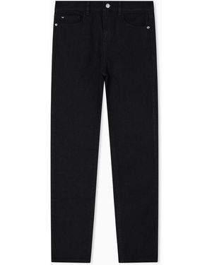 Emporio Armani Vaqueros Pernera Superajustada De Tiro Alto Essential - Negro