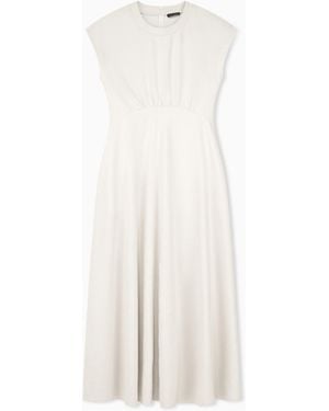 Emporio Armani Sleeveless Long Dress - White