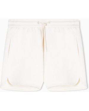 Emporio Armani Double Jersey Drawstring Shorts - White
