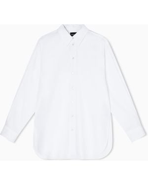 Emporio Armani Poplin Oversized Shirt - White
