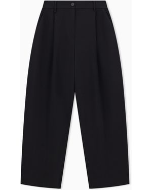 Emporio Armani Unlined Trousers - Blue