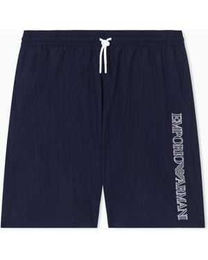 Emporio Armani Beachwear Boxers - Blue