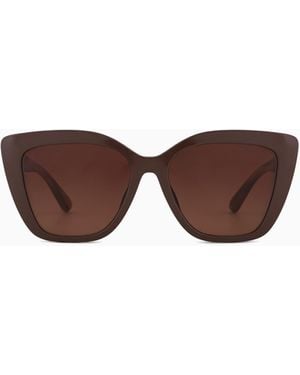Emporio Armani Gafas De Sol Estilo Ojo De Gato Para Mujer - Marrón