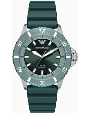 Emporio Armani World Explorer Solar-Powered Watch - Green