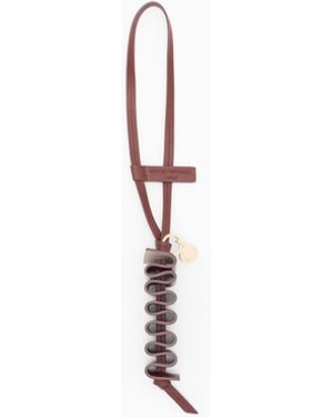 Emporio Armani 1981 Leather Wave Charm - White