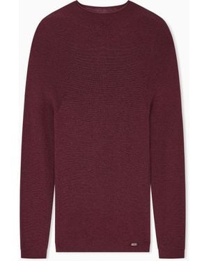 Emporio Armani Rollkragenpullover Aus Schurwoll-Mischung Aus Der Polygon-Sonderkollektion - Lila