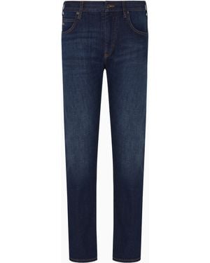 Emporio Armani J45 Regular-Fit Denim Jeans - Blue