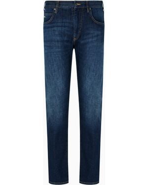 Emporio Armani J45 Regular-Fit Denim Jeans - Blue