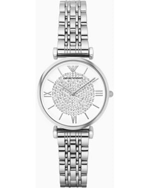 Emporio Armani Two-Hand Stainless Steel Watch - White