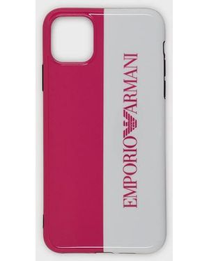 Emporio Armani Cover iPhone 11 Pro Max con logo - Multicolore