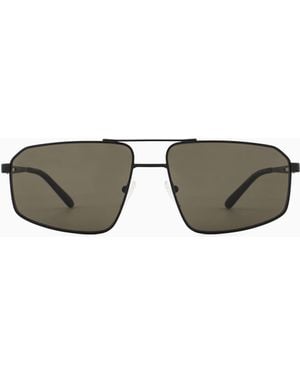 Emporio Armani Aviator Sunglasses - Black