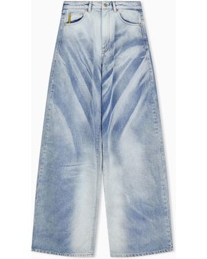 Emporio Armani Wide-Leg Jeans - Blue