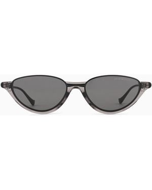 Emporio Armani Gafas De Sol De Mujer De Forma Irregular - Blanco