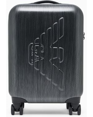 Emporio Armani Abs Carry-On Bag With Oversized, Embossed Eagle - Black