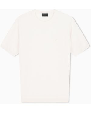 Emporio Armani Travel Essential Smooth Wool Jumper - White