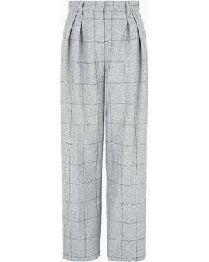 Emporio Armani Pleated Trousers - Grey