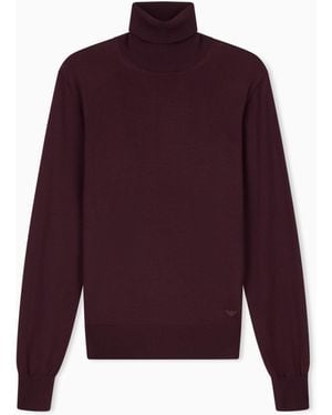 Emporio Armani Maglione Dolcevita - Viola