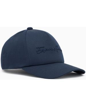 Emporio Armani Baseball Cap With Embroidery - Blue