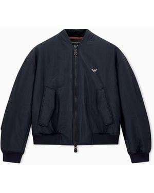 Emporio Armani Nylon Bomber Jacket Hong Kong Capsule - Blue