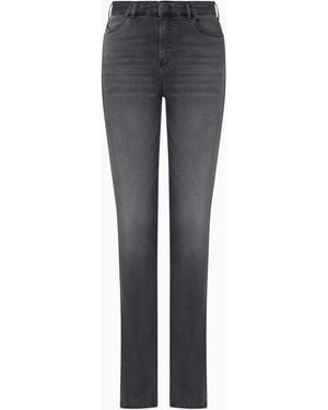 Emporio Armani Jeans J18 Vita Media E Gamba Skinny - Grigio