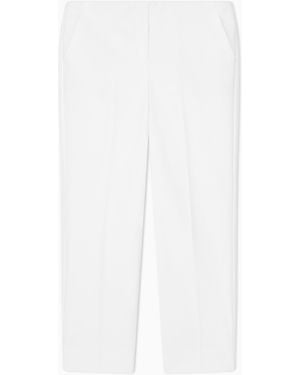 Emporio Armani High-Waisted Trousers - White