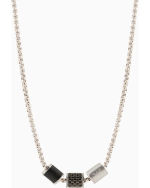 Emporio Armani Stainless Steel Necklace - White