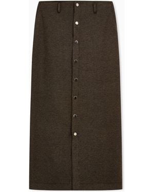 Emporio Armani Long Knit Skirt Boteh Capsule - Brown