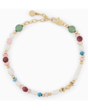 Emporio Armani Pearl Beaded Bracelet - White
